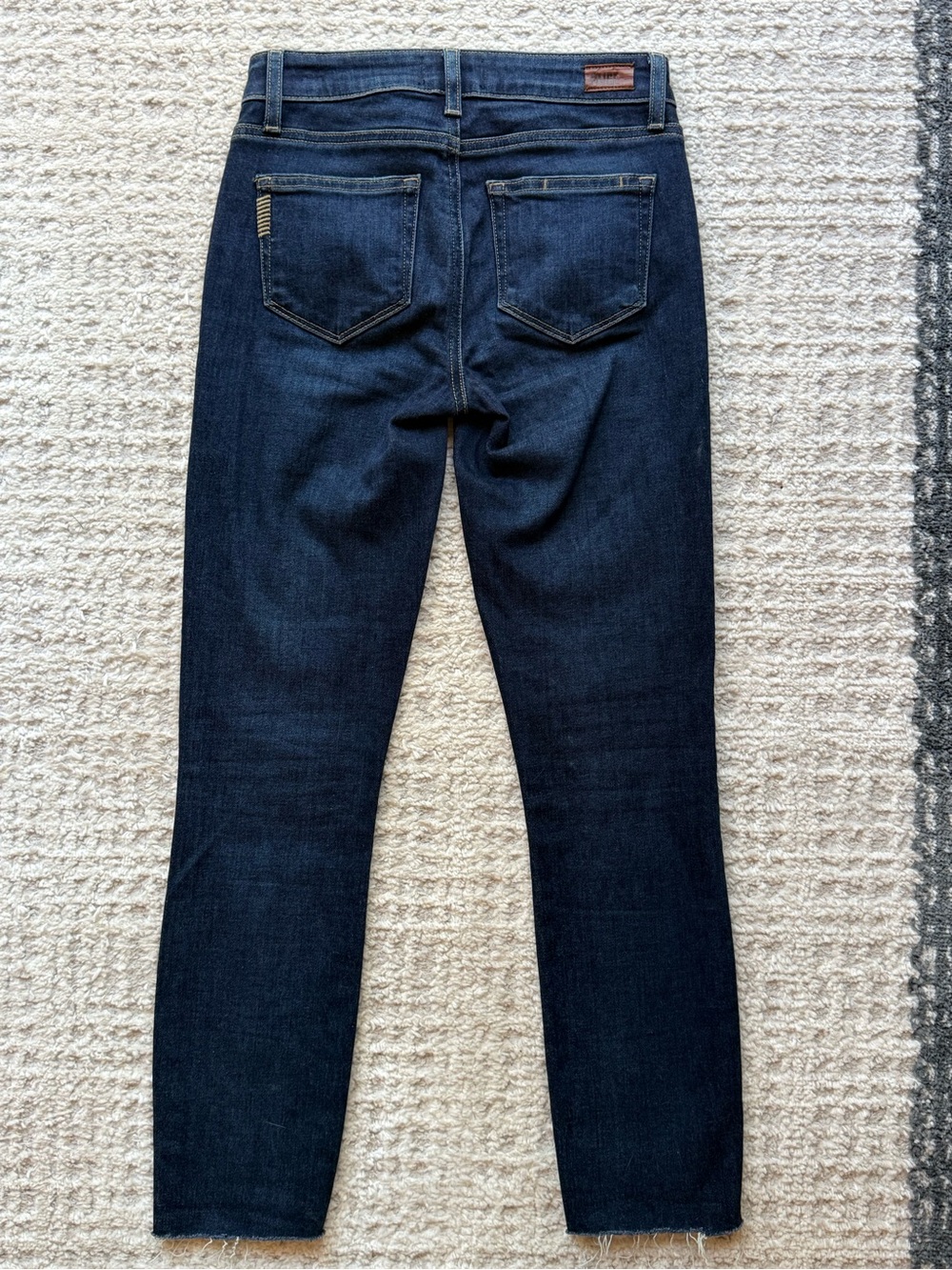 PAIGE $239 Verdugo Ankle Dark Blue High-Rise Skinny Jeans - Picture 4 of 8